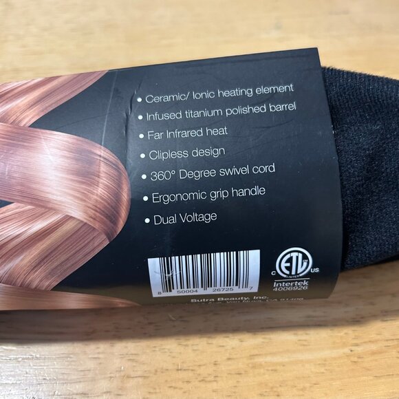 NOB Sutra Beauty 32 mm 1 1/4 Inch Clipless Rapid Heat Curling Iron with Cool Tip - Picture 8 of 8